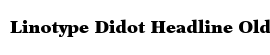 Didot LH HeadlineOsF