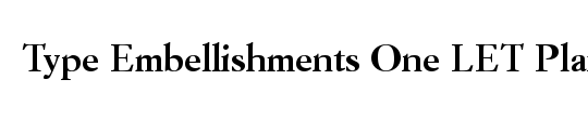 Type Embellishments One LET