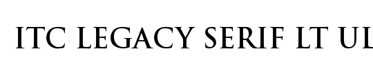 ITCLegacySerif LT Ultra
