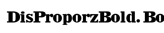 DisProporzBold.