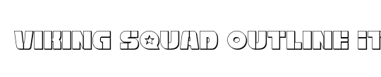 Viking Squad Outline Italic