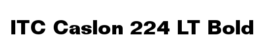 Caslon 224 LT Medium