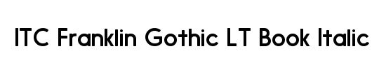 ITCFranklinGothic LT Book