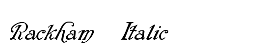 Rackham Italic