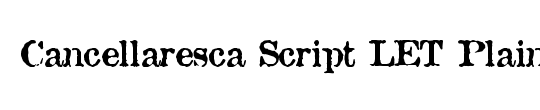 Cancellaresca Script LET