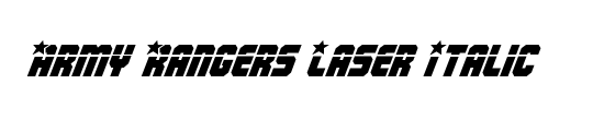 Army Rangers Laser Italic