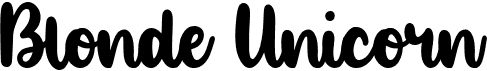 Blonde Unicorn
