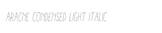 Aracne Light Italic