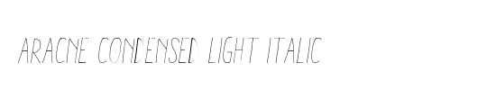 Aracne Light Italic