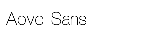 Aovel Sans