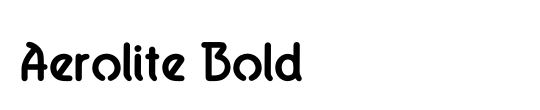 Aerolite Bold Italic