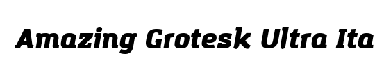 Amazing Grotesk