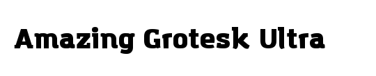 Amazing Grotesk