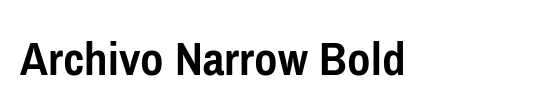 Archivo Narrow