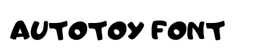 AutoToy font