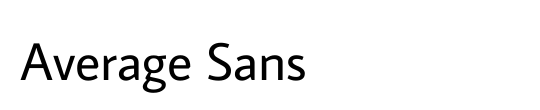 Average Sans