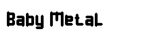 Metal Font