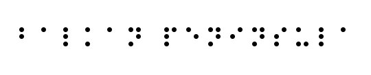 Braille Outline