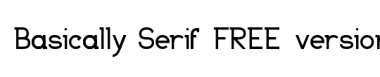 Basically Serif_FREE-version