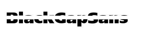 BlackGapSans