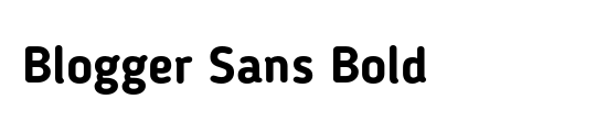 Blogger Sans Medium