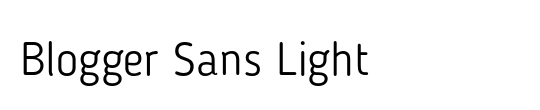 Blogger Sans Light