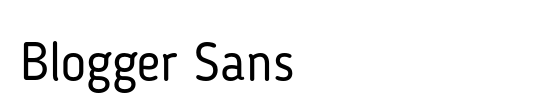 Blogger Sans Medium