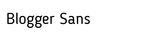 Blogger Sans Medium