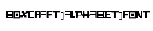 BoxCraft_Alphabet_Font