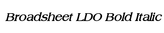 Broadsheet LDO