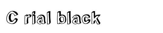C rial black