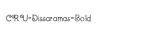 CRU-Dissaramas-Bold Italic