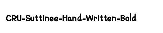 CRU-Nonthawat-Hand-Written Bold