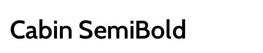 Cabin SemiBold