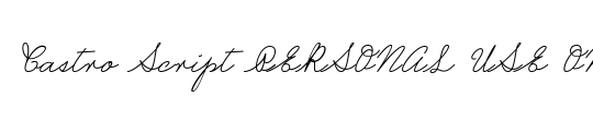 Recorda Script Personal Use Only