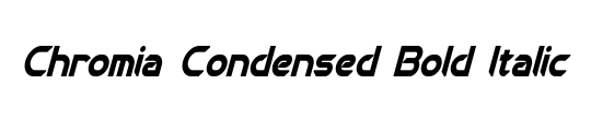 Masterdom Condensed Bold Italic