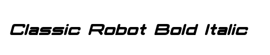 Homemade Robot Expanded Italic