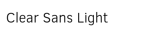 Clear Sans Light