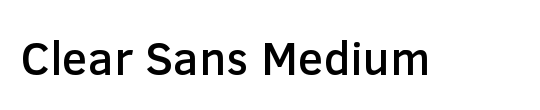 Clear Sans Medium