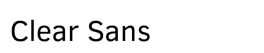 Clear Sans Thin