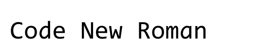 Code New Roman