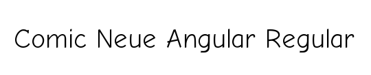 Comic Neue Angular