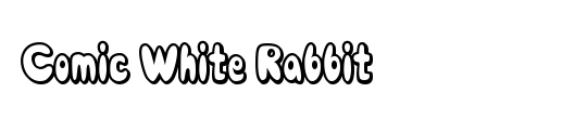 Comic Black Rabbit