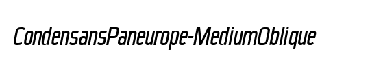 CondensansPaneurope-Medium