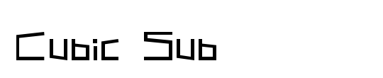 Cubic Sub Bold