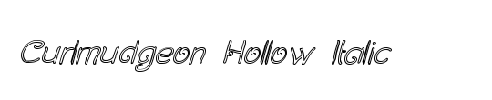 Gobold Hollow Italic