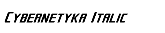 Cybernetyka Italic