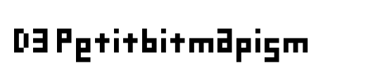 D3 Petitbitmapism Flat