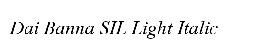 Dai Banna SIL Light
