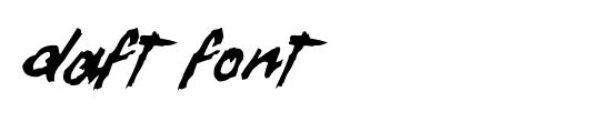 Daft Font